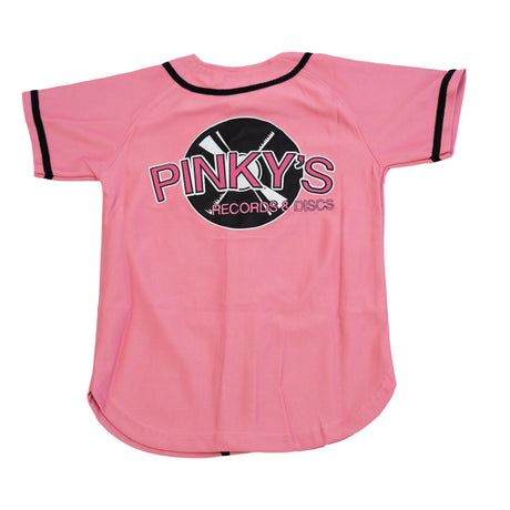 YOUTH PINKYS RECORD SHOP BASEBALL JERSEY (PINK/BLACK)