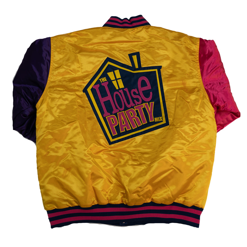 HOUSE PARTY 90S SATIN JACKET (YELLOW)