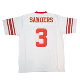 BARRY SANDERS AWAY HIGH SCHOOL FOOTBALL JERSEY (WHITE)