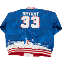 MCDONALDS ALL AMERICAN KOBE BRYANT SATIN JACKET (BLUE/WHITE)