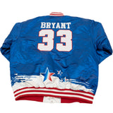 MCDONALDS ALL AMERICAN KOBE BRYANT SATIN JACKET (BLUE/WHITE)