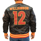 ZION WILLIAMSON MCD ALL AMERICAN SATIN JACKET (BLACK)