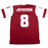 JUSTIN JEFFERSON HIGH SCHOOL FOOTBALL JERSEY (RED)