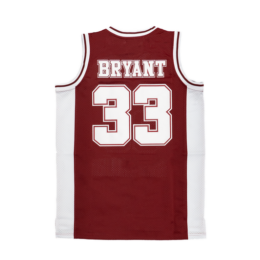 KOBE BRYANT HIGH SCHOOL AUTHENTIC BASKETBALL JERSEY (MAROON)