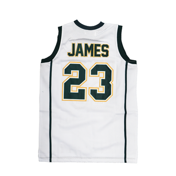 IRISH LEBRON JAMES AUTHENTIC BASKETBALL JERSEY (WHITE)
