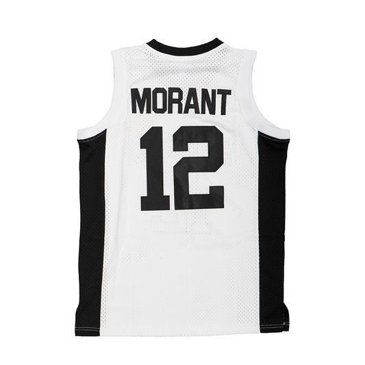 JA MORANT HIGH SCHOOL BASKETBALL JERSEY (WHITE)