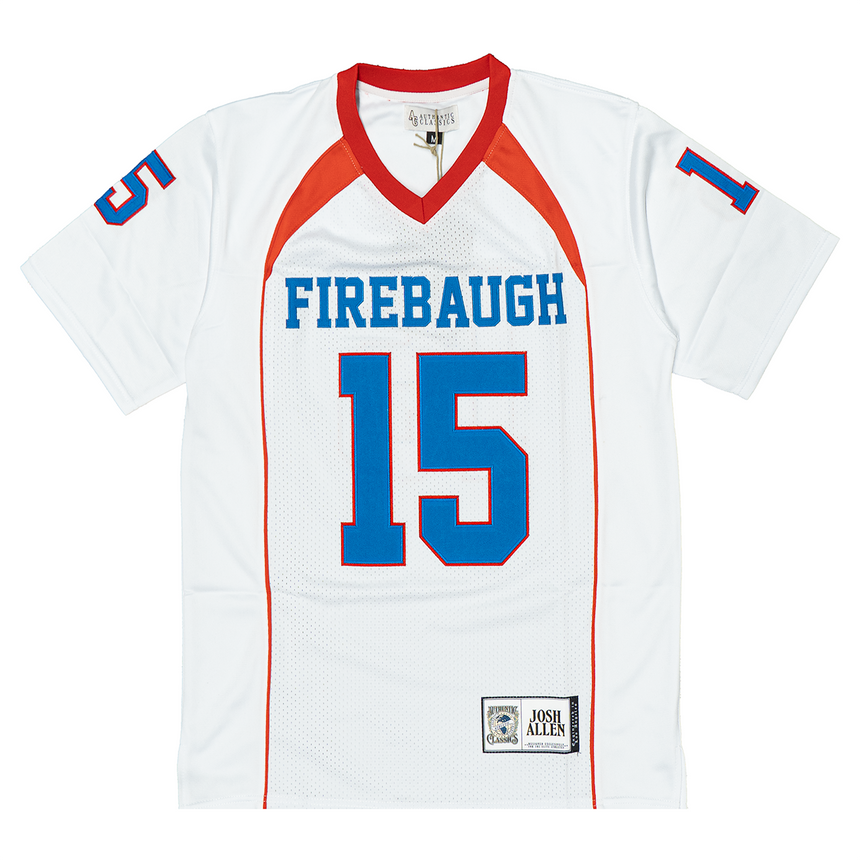 JOSH ALLEN FIREBAUGH HIGH SCHOOL FOOTBALL JERSEY (WHITE)