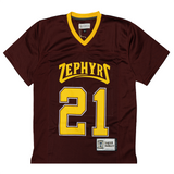YOUTH SAQUON BARKLEY WHITEHALL ZEPHYRS HIGH SCHOOL FOOTBALL JERSEY (MAROON)