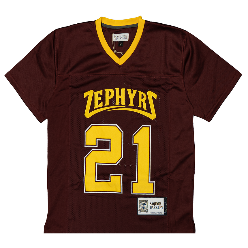 YOUTH SAQUON BARKLEY WHITEHALL ZEPHYRS HIGH SCHOOL FOOTBALL JERSEY (MAROON)