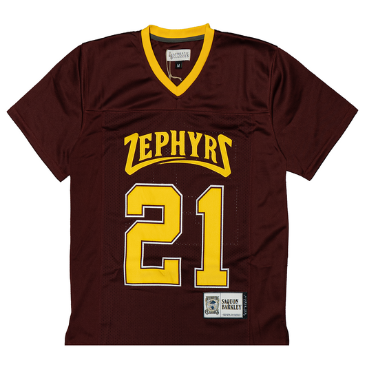 SAQUON BARKLEY WHITEHALL ZEPHYRS HIGH SCHOOL FOOTBALL JERSEY (MAROON)