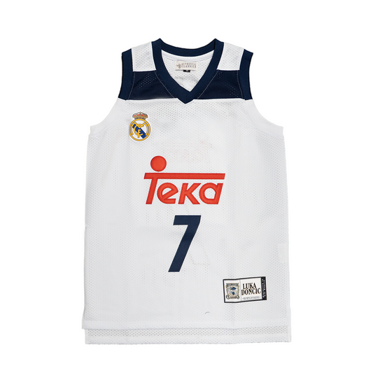 LUKA DONCIC MADRID TEKA AUTHENTIC BASKETBALL JERSEY (WHITE)