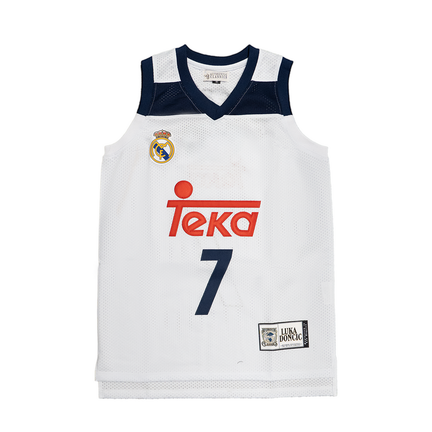 LUKA DONCIC MADRID TEKA AUTHENTIC BASKETBALL JERSEY (WHITE)