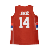 NIKOLA JOKIC SERBIA AUTHENTIC BASKETBALL JERSEY (RED)