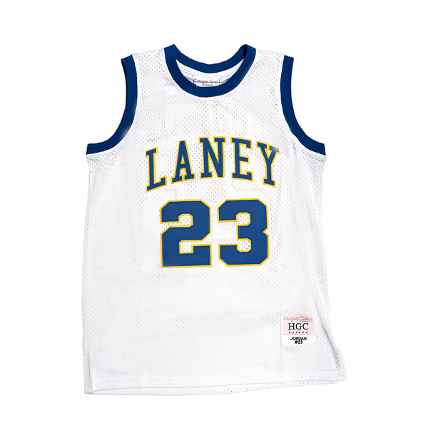 MICHAEL JORDAN LANEY HIGH SCHOOL BASKETBALL JERSEY (WHITE