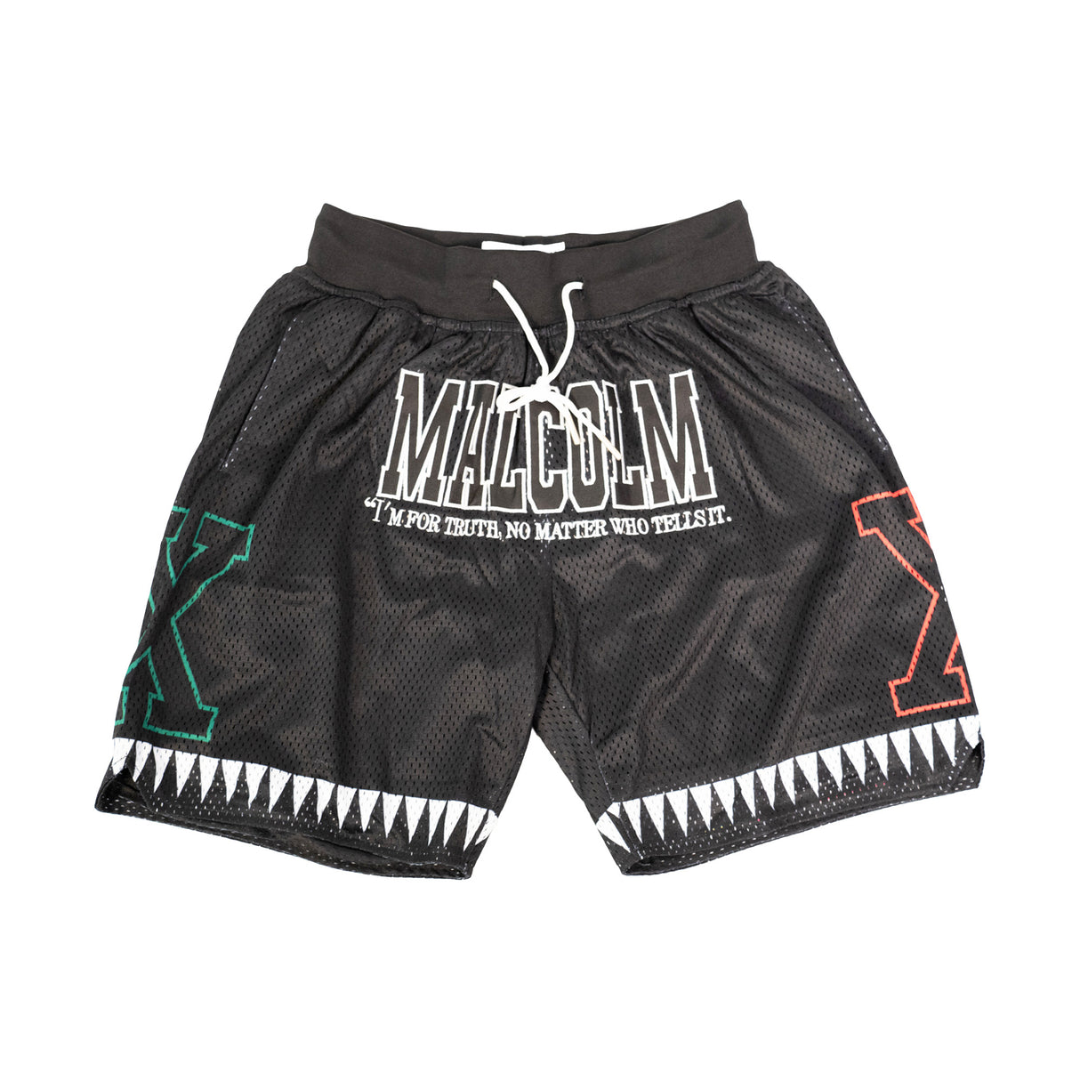 YOUTH MALCOLM X FOR THE TRUTH SHORTS (BLACK)