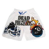 YOUTH DEAD PRESIDENTS FIRE AND BRIMSTONE SHORTS (WHITE)