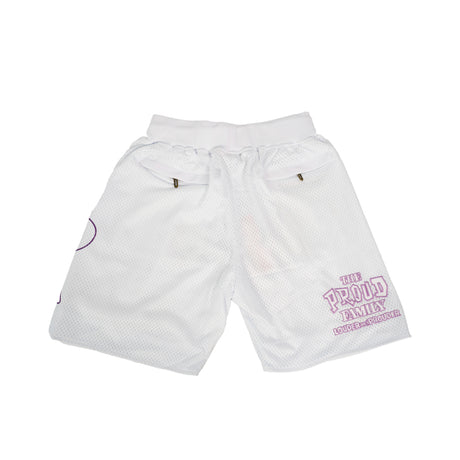 YOUTH THE PROUD FAMILY LOUDER AND PROUDER SHORTS (WHITE)