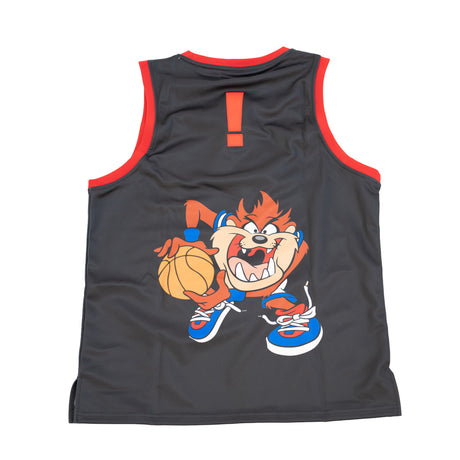 YOUTH TAZ TUNESQUAD BASKETBALL JERSEY (BLACK)