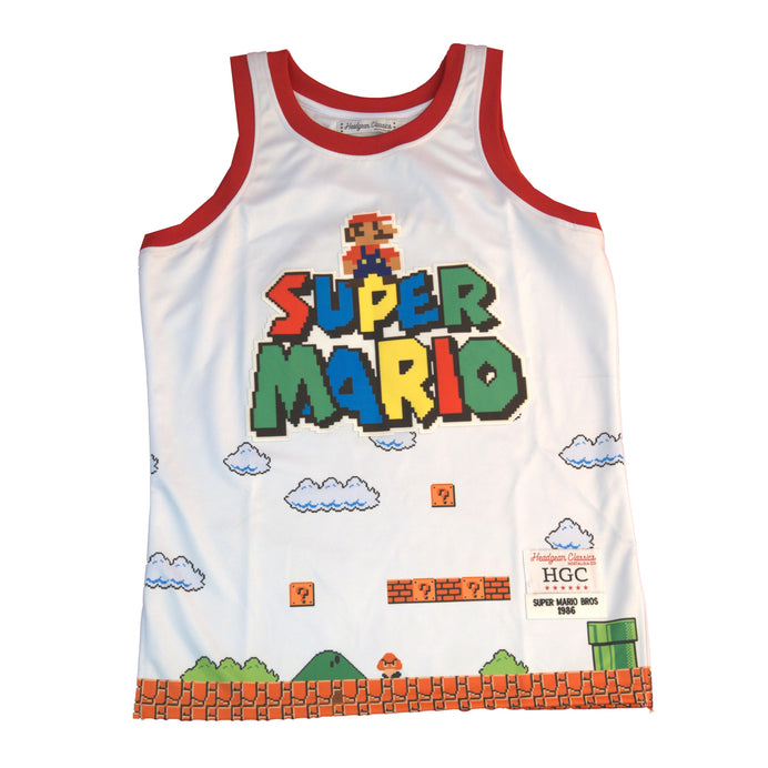 SUPER MARIO YOUTH BASKETBALL JERSEY (WHITE)