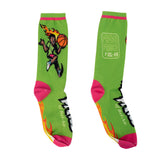 LIME THE FRESH PRINCE HESON FIRE SOCKS