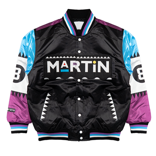 MARTIN DAMN GINA LEGENDARY SATIN JACKET (PURPLE/BLUE)