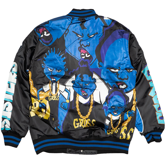 THE PROUD FAMILY GROSS SATIN JACKET NAVY