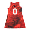 DEATH ROW RECORDS LIGHTNING JERSEY DRESS (RED)