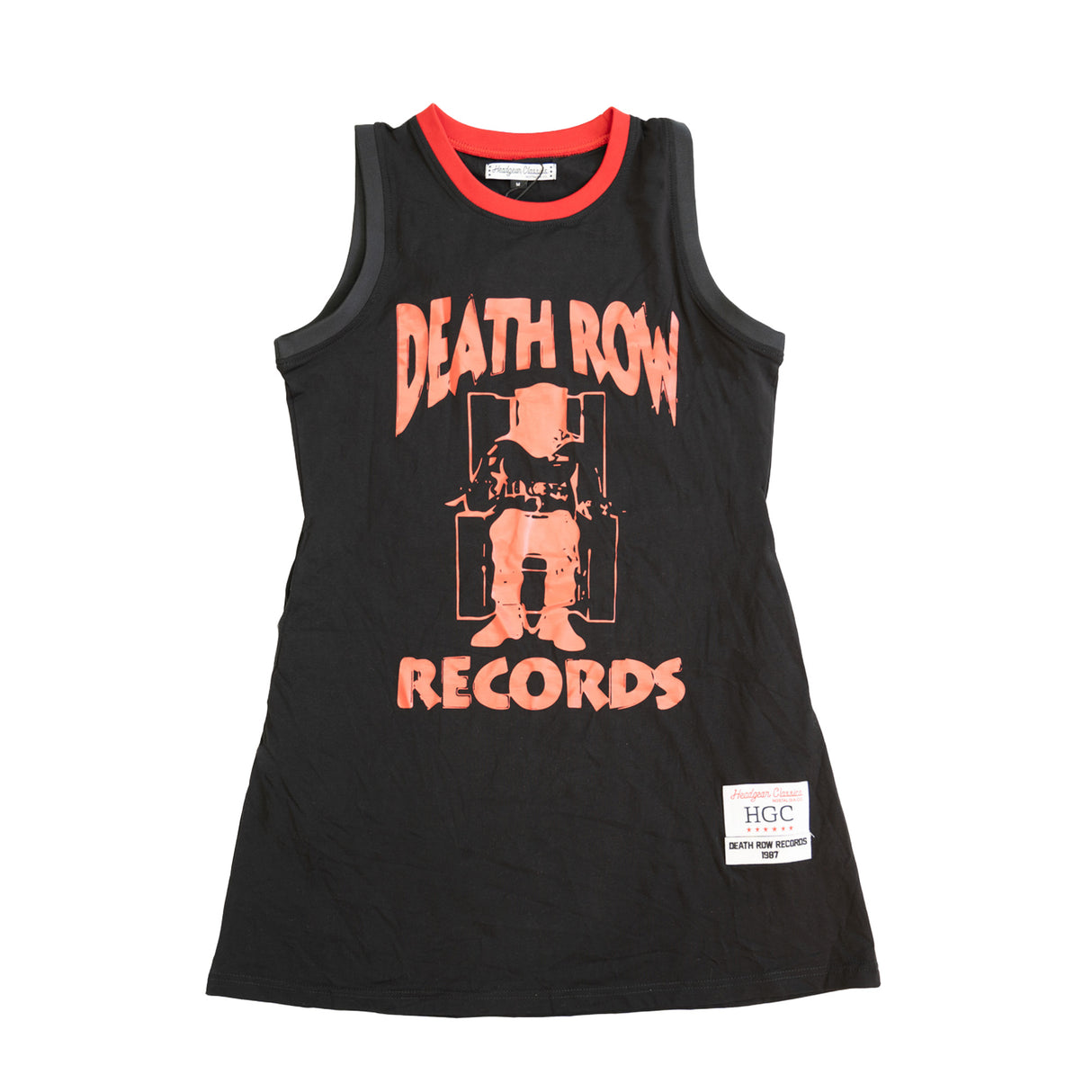 DEATH ROW RECORDS JERSEY DRESS (BLACK/RED)
