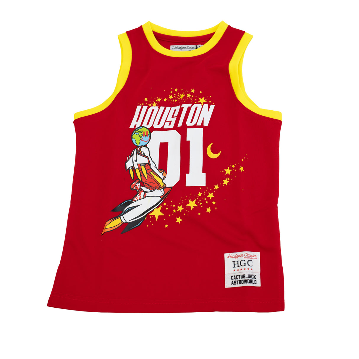 ASTROWORLD CACTUS JACK CEREAL YOUTH BASKETBALL JERSEY (RED)