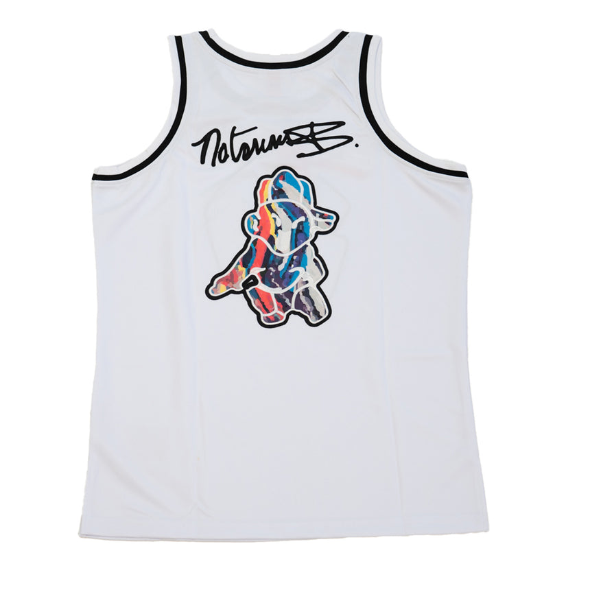 BAD BOY PRINT BASKETBALL JERSEY (WHITE)