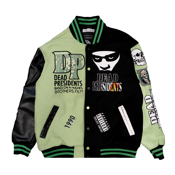 DEAD PRESIDENTS CURRENCY VARSITY JACKET