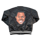 MARTIN WARM UP SATIN JACKET (BLACK)