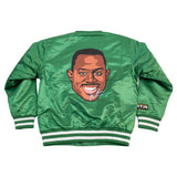 MARTIN WARM UP YOUTH SATIN JACKET (GREEN)