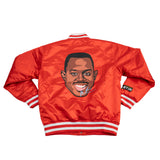 MARTIN WARM UP SATIN JACKET (RED)