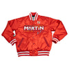 MARTIN WARM UP SATIN JACKET (RED)