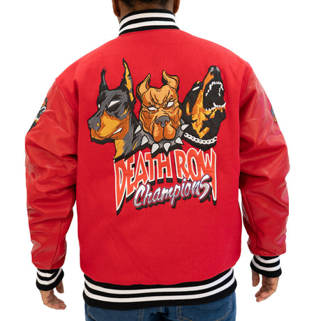 DEATH ROW CHAMPS VARSITY JACKET (RED)