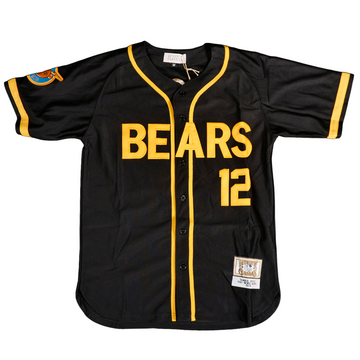 BAD NEWS BEARS BASEBALL JERSEY IN BLACK