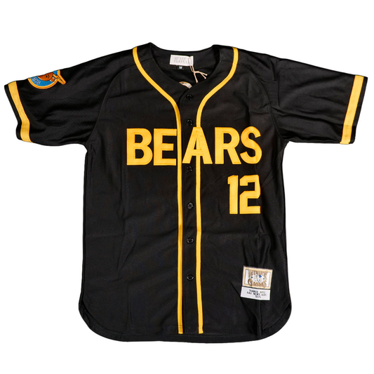 BAD NEWS BEARS BASEBALL JERSEY IN BLACK