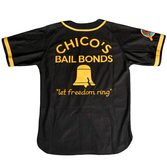 BAD NEWS BEARS BASEBALL JERSEY IN BLACK