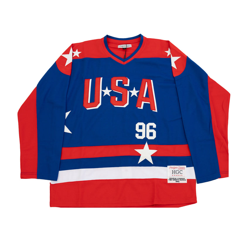 MIGHTY DUCKS TEAM USA CONWAY HOCKEY JERSEY (BLUE)