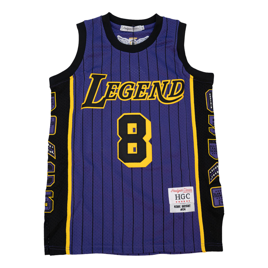 LEGEND MAMBA PATCH BASKETBALL JERSEY (PURPLE/BLACK)