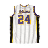 LEGEND MAMBA PATCH BASKETBALL JERSEY (WHITE/BLACK)