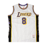 LEGEND MAMBA PATCH BASKETBALL JERSEY (WHITE/BLACK)