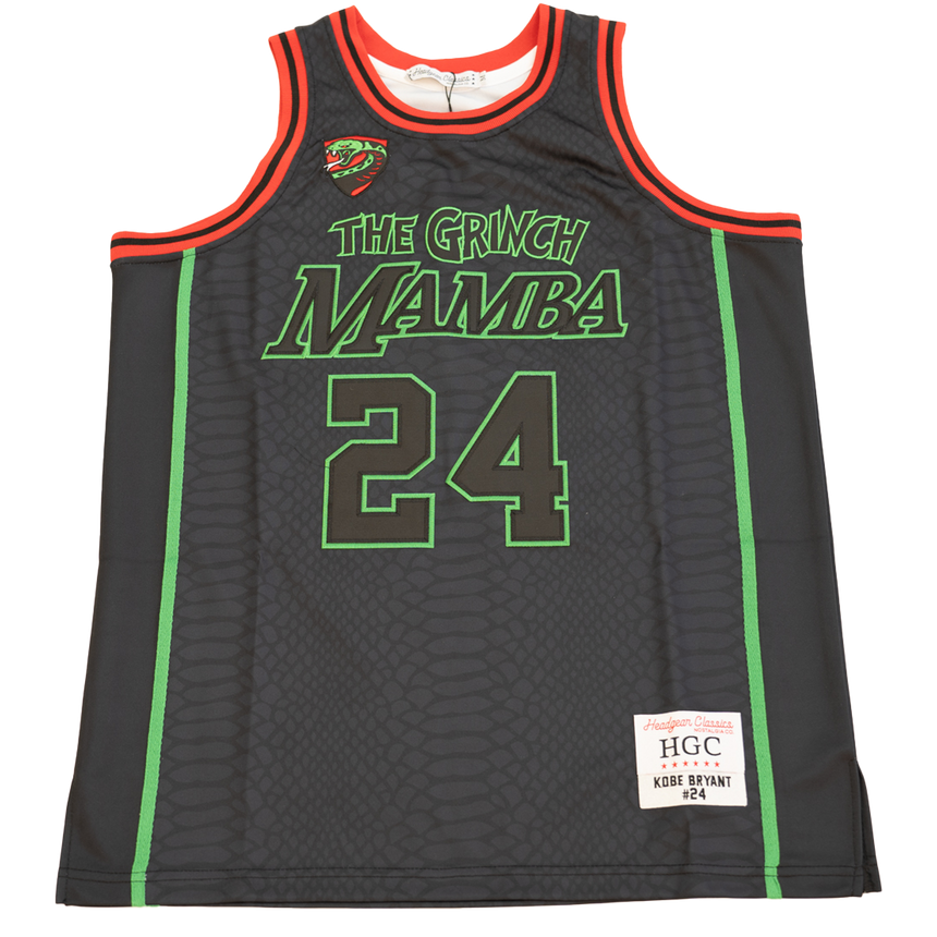 KOBE BRYANT THE GRINCH MAMBA BASKETBALL JERSEY (BLACK)