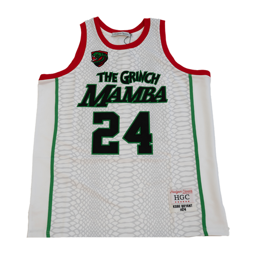 KOBE BRYANT THE GRINCH MAMBA BASKETBALL JERSEY (WHITE)