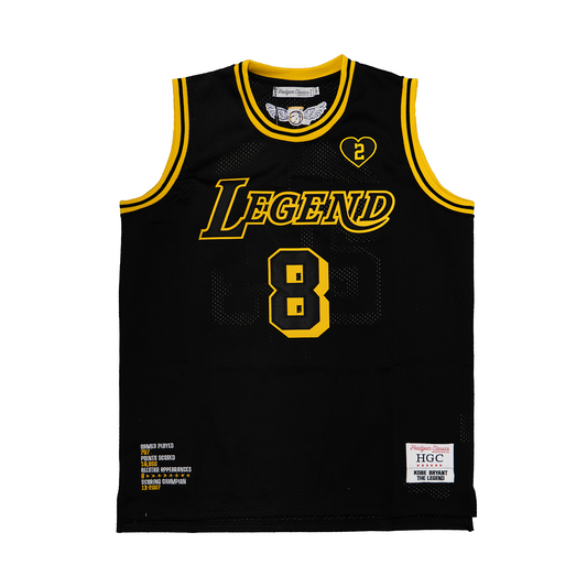 YOUTH LEGEND MAMBA BASKETBALL JERSEY (BLACK/YELLOW)