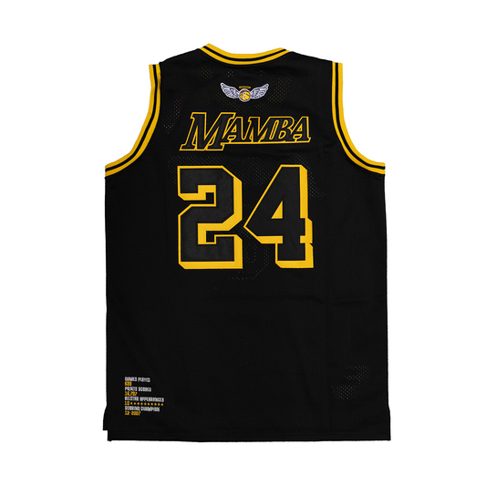 LEGEND MAMBA BASKETBALL JERSEY (BLACK/YELLOW)
