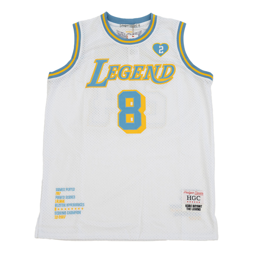 LEGEND MAMBA BASKETBALL JERSEY (WHITE/YELLOW)