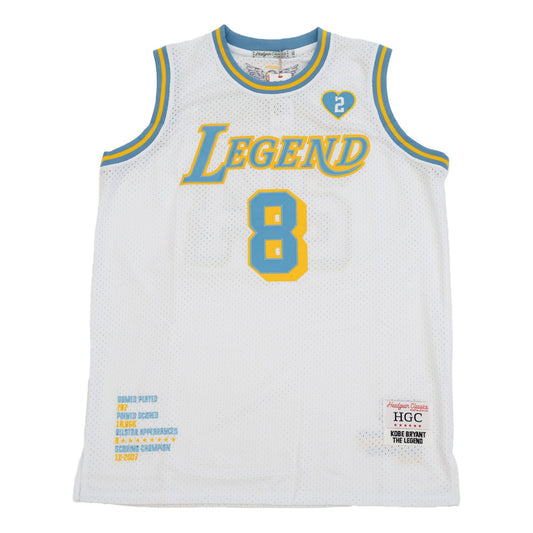 LEGEND MAMBA BASKETBALL JERSEY (WHITE/YELLOW)