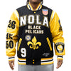 NOLA PELICANS VARSITY JACKET (BLACK)